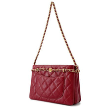 将图像加载到图库查看器中，CHANEL Matelasse Shopping Bag Chain one belt RedAS4437 Caviar Leather Size Small
