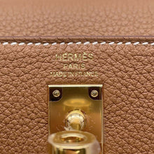 将图像加载到图库查看器中，HERMES Kelly Gold Togo Leather Size 25
