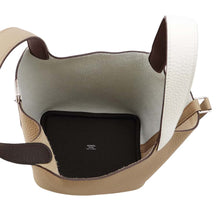 Load image into Gallery viewer, HERMES Picotin Lock Casaque2 Beige Marfa/New White/MacassarピコタンPM Taurillon Clemence Size PM
