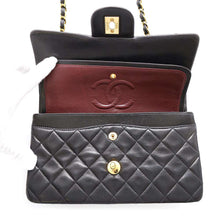 将图像加载到图库查看器中，CHANEL Matelasse double flap BlackA01113 Lambskin Size 23
