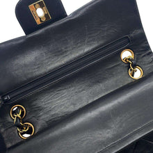 将图像加载到图库查看器中，CHANEL Matelasse double flap BlackA01113 Lambskin Size 23
