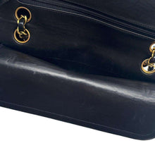 将图像加载到图库查看器中，CHANEL Matelasse double flap BlackA01113 Lambskin Size 23

