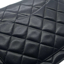 将图像加载到图库查看器中，CHANEL Matelasse double flap BlackA01113 Lambskin Size 23
