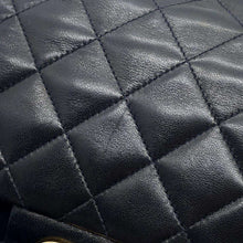 将图像加载到图库查看器中，CHANEL Matelasse double flap BlackA01113 Lambskin Size 23
