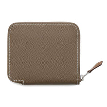 将图像加载到图库查看器中，HERMES Azap compact silk in Etoupe Epsom
