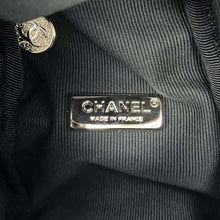 Load image into Gallery viewer, CHANEL CHANEL Logo Vanity Handbag Black/Multicolor Tweed Rhinestone Faux Pearl
