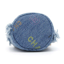 Load image into Gallery viewer, CHANEL Mini Bucket ChainShoulder Bag BlueAP2603 Denim  Leather
