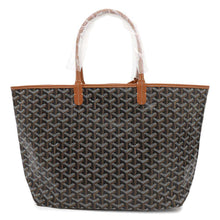 Load image into Gallery viewer, GOYARD Saint Louis Black/NaturalSTLOUIPMLTY07CL07P PVC Leather Size PM
