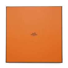 将图像加载到图库查看器中，HERMES Kare H Please Hold the Line Size 100 Naturel/Grimoien/Blue Turkan Cashmere70% Silk30%
