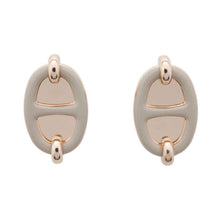 Load image into Gallery viewer, HERMES Mini Mayon Earrings Malograss Metal Enamel
