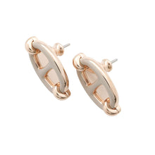 Load image into Gallery viewer, HERMES Mini Mayon Earrings Malograss Metal Enamel
