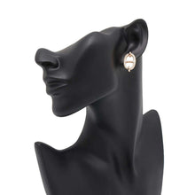 Load image into Gallery viewer, HERMES Mini Mayon Earrings Malograss Metal Enamel
