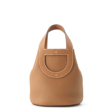 Load image into Gallery viewer, HERMES In the Loop Tote Bag Gold Taurillon Clemence Swift Leather Size 18
