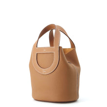 Load image into Gallery viewer, HERMES In the Loop Tote Bag Gold Taurillon Clemence Swift Leather Size 18
