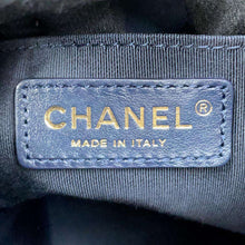 将图像加载到图库查看器中，CHANEL Drawstring ChainShoulder Bag NavyAS0894 Caviar Leather
