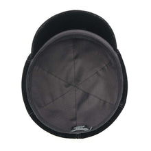 Load image into Gallery viewer, CHANEL Velour CC Logo Cap Size L Black 92% Viscose 8% Silk
