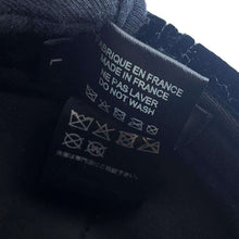 Load image into Gallery viewer, CHANEL Velour CC Logo Cap Size L Black 92% Viscose 8% Silk
