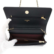 Load image into Gallery viewer, CHANEL Matelasse Chain Wallet Classic BlackAP0250 Caviar Leather
