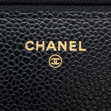 Load image into Gallery viewer, CHANEL Matelasse Chain Wallet Classic BlackAP0250 Caviar Leather
