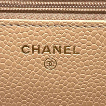 Load image into Gallery viewer, CHANEL Matelasse Chain Wallet Classic BeigeAP0250 Caviar Leather
