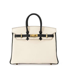 Load image into Gallery viewer, HERMES Birkin SPO Craie/Black Togo Leather Size 25
