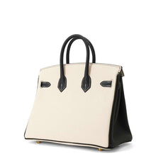 Load image into Gallery viewer, HERMES Birkin SPO Craie/Black Togo Leather Size 25
