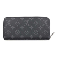 将图像加载到图库查看器中，LOUIS VUITTON Zippy Wallet - Horizontal NoirM11611 Monogram Eclipse
