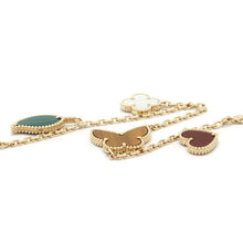 将图像加载到图库查看器中，Van Cleef &amp; Arpels Lucky Alhambra Bracelet 4 MotifVCARD79600 18K Yellow Gold
