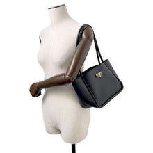 Load image into Gallery viewer, PRADA Mini Tote Bag Black1BG539 Soft Grain Leather
