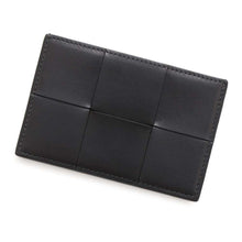 将图像加载到图库查看器中，Bottega Veneta Maxi INTRECCIATO Card Case Black748052 Leather
