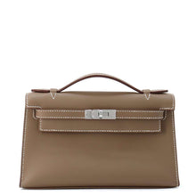 Load image into Gallery viewer, HERMES PochetteKelly Etoupe Swift Leather
