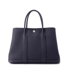 将图像加载到图库查看器中，HERMES Garden Party Blue Indigo Negonda Leather Size TPM
