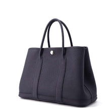 将图像加载到图库查看器中，HERMES Garden Party Blue Indigo Negonda Leather Size TPM
