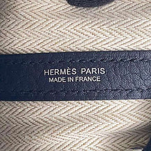 将图像加载到图库查看器中，HERMES Garden Party Blue Indigo Negonda Leather Size TPM
