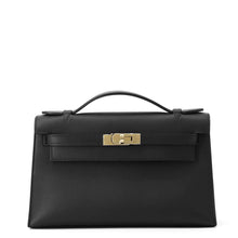 Load image into Gallery viewer, HERMES PochetteKelly Black Swift Leather
