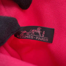 将图像加载到图库查看器中，HERMES Flat Pouch Yachting Pink Cotton100% Size PM
