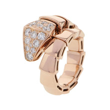 Load image into Gallery viewer, BVLGARI Serpenti Viper Ring Size S345206 18K Pink Gold
