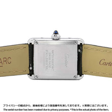 Load image into Gallery viewer, CARTIER ★Tank mast W22mm×H29.5mm Stainless Steel Leather Silver DialWSTA0042

