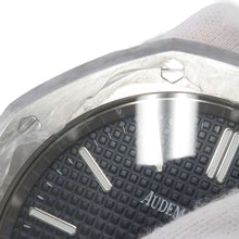 将图像加载到图库查看器中，Audemars Piguet Royal Oak Table Clock 50th Anniversary W75mm Stainless Steel Blue Dial
