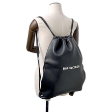 Load image into Gallery viewer, BALENCIAGA Everyday Drawstring Backpack Black504985 Leather
