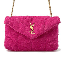 Load image into Gallery viewer, SAINT LAURENT PARIS Loulou Puffer Toy Bag Shoulder Bag Pink620333 Tweed
