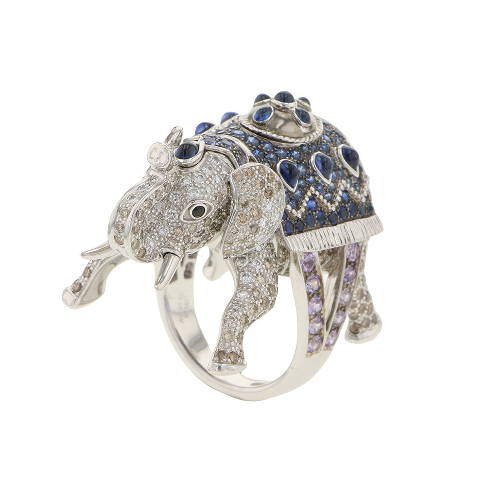Boucheron Hattie Ring Size 52/#12 18K White Gold