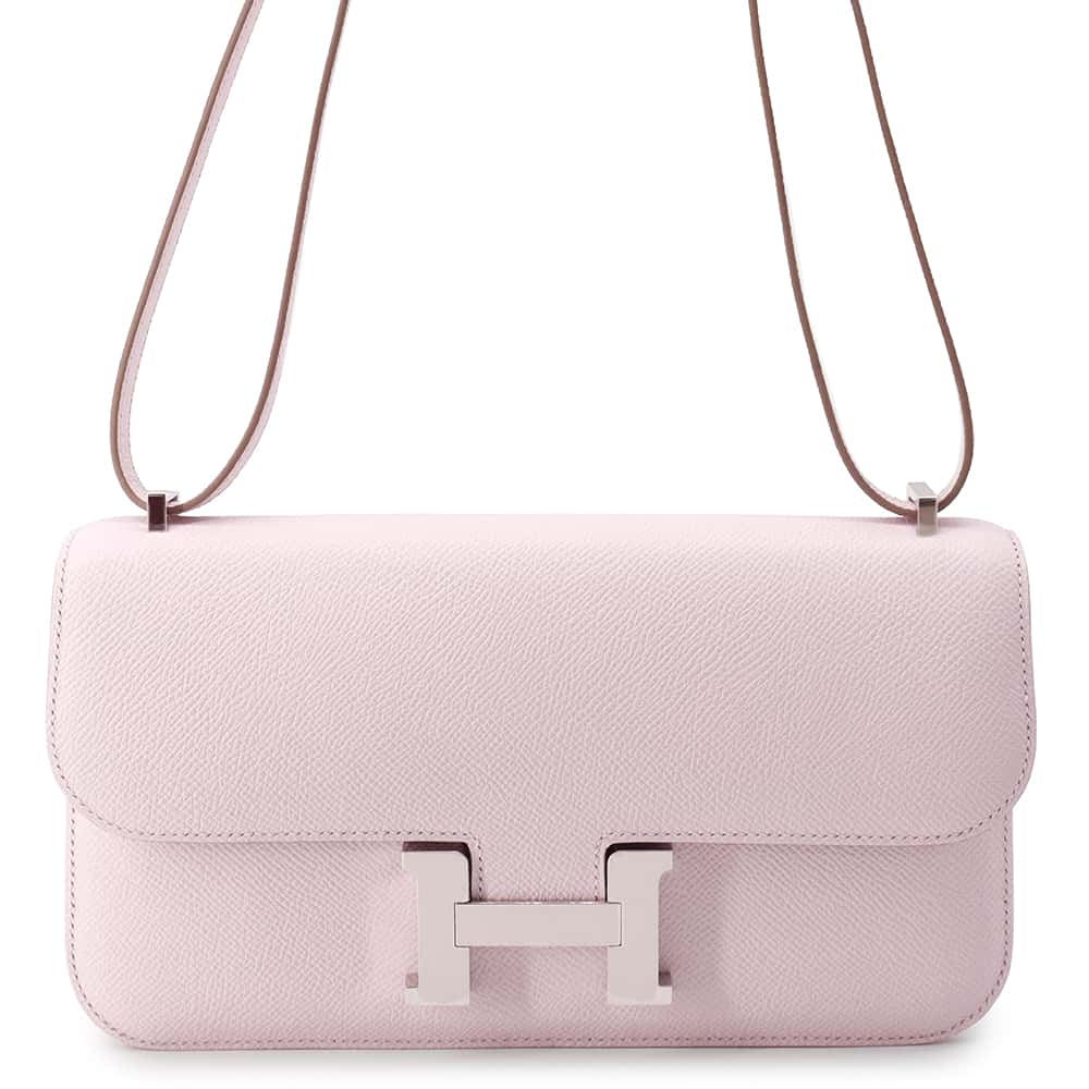 HERMES Constance Elan mauve pail Epsom