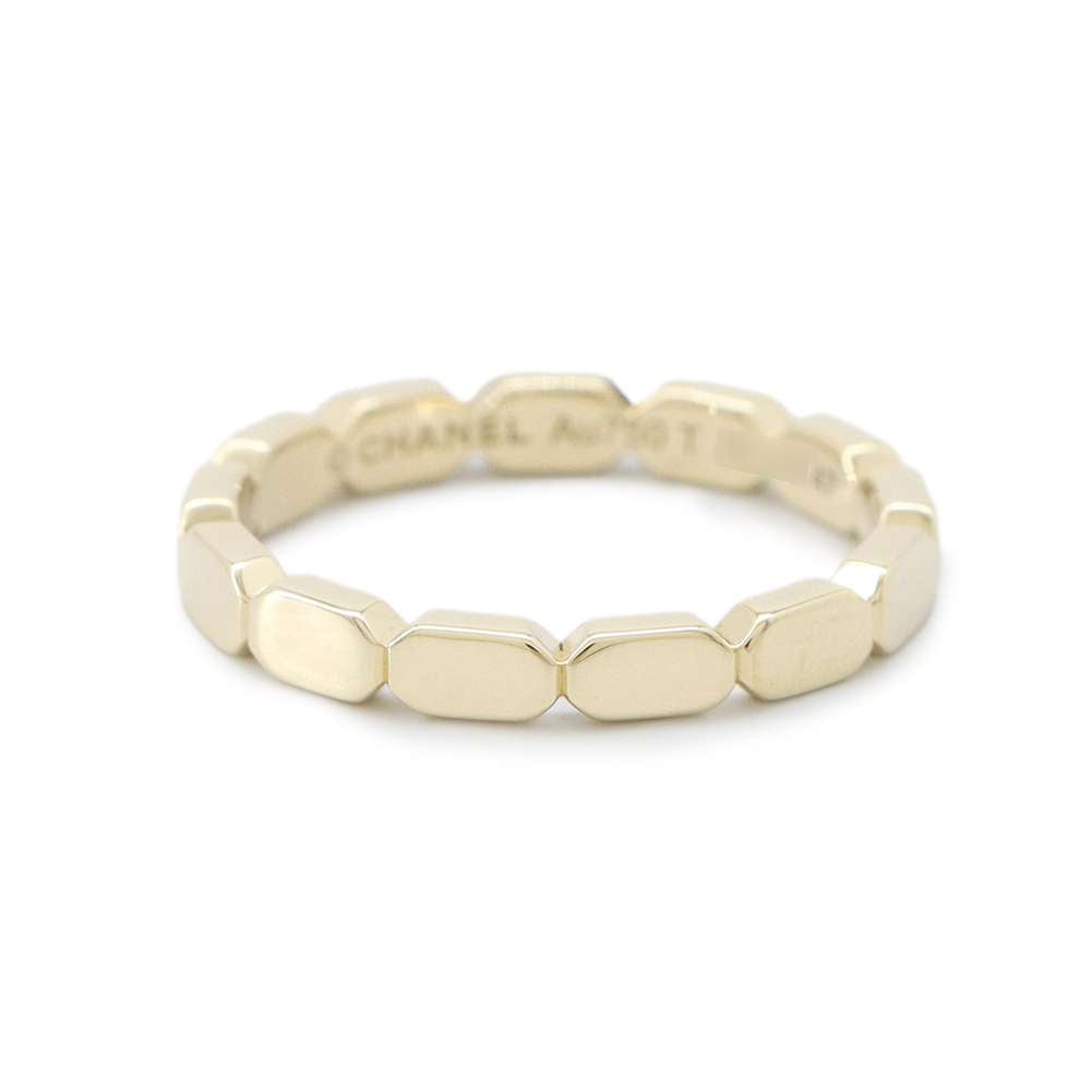 CHANEL Premiere Promes Ring Size 47/#7 18K Yellow Gold