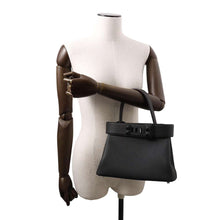 将图像加载到图库查看器中，HERMES Medall Tote Bag Black Togo Leather Swift Leather Size 27
