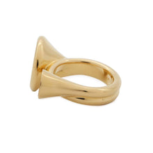 Load image into Gallery viewer, HERMES Coll Ring Size M Nata Metal Swift Leather
