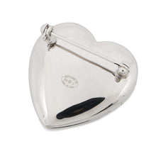 将图像加载到图库查看器中，CHANEL CC Logo Heart Brooch Metal Rhinestone
