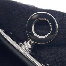 将图像加载到图库查看器中，HERMES Kelly Lariat Necklace Black Swift Leather
