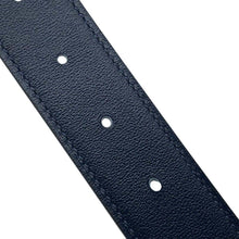 Load image into Gallery viewer, HERMES Yachting Belt 32 Size 85 Blue Marine/Gris Mouette Box Calf Leather Togo Leather
