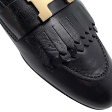 Load image into Gallery viewer, HERMES Mocassins Royale Black Leather Size 37
